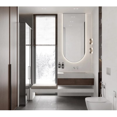 Керамогранит LP6012G0601R Festa Bianco белый глянцевые чернила 59,5х119,1