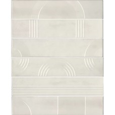 Плитка KMP3STA001RN6X Панно Мажорель белый глянцевый (из 6 частей 6х28,5) 36x28,5x1