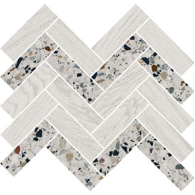 Мозаика T042/SG5268 Монтиони мозаичный белый 34x35,5