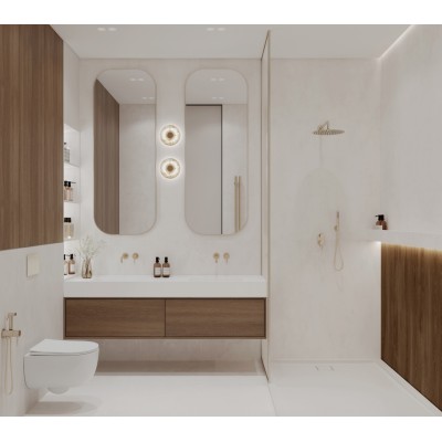 Керамогранит LP6012G0601R Festa Bianco белый глянцевые чернила 59,5х119,1