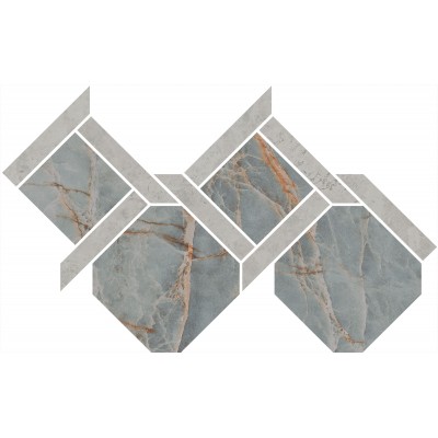 Керамогранит ID166 Декор Риальто 2 наборный лаппатированный 48x29,5x0,9