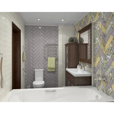 Плитка 9016 Монпарнас белый 8.5*28.5