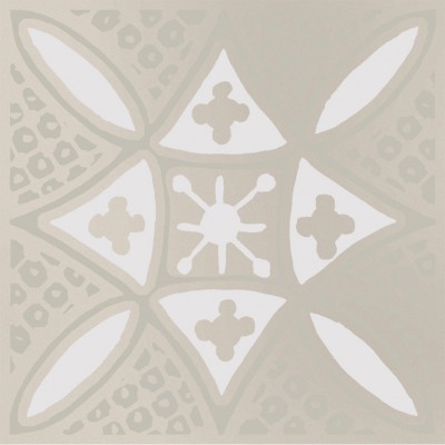 Плитка KMD3STA018GN Декор Бахия 2 серый светлый глянцевый 9,8x9,8x0,7