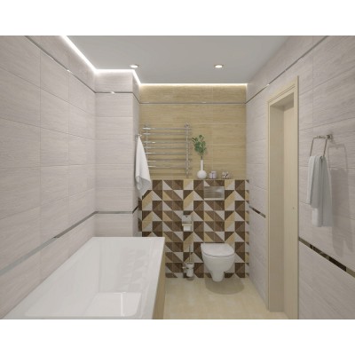 Плитка 34008 Village голубой микс 25х50