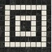 Мозаика ADRI Marvel Noir/Cremo Angolo Mosaico 18.5x18.5