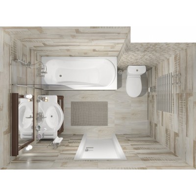 Мозаика MM60114 Декор Sweep мозаичный белый 20х60