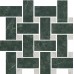 Мозаика T038/SG6542 Серенада мозаичный зеленый лаппатированный 32x32