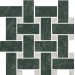 Мозаика T038/SG6542 Серенада мозаичный зеленый лаппатированный 32x32