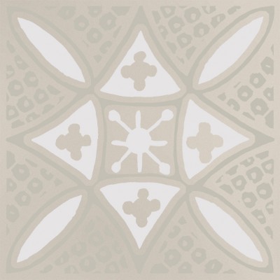 Плитка KMD3STA018GN Декор Бахия 2 серый светлый глянцевый 9,8x9,8x0,7