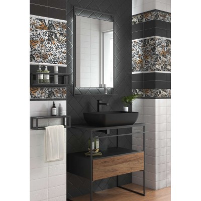 Плитка PRA003 Карандаш Граффити серый светлый 20*2