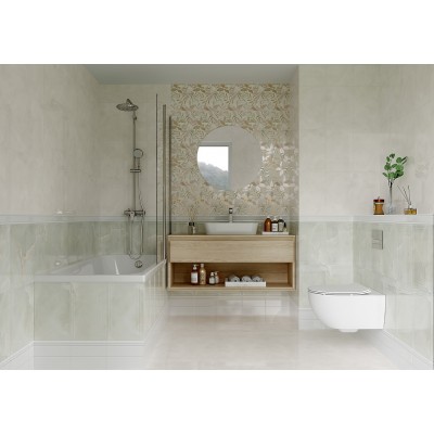 Плитка 010100001175 Флора бежевый верх 01 25х40