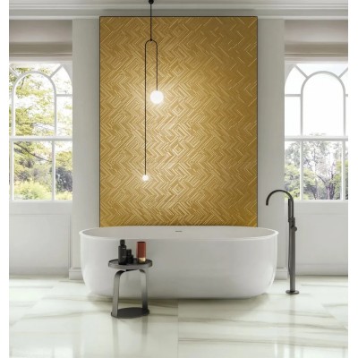 Плитка 600080000426 Charme Advance Alabastro Ins.Golden Line Opaco 40x80