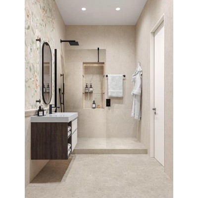 Плитка AZ/B051/2x/14059R Панно Риккарди 2 бежевый матовый обрезной 80x120