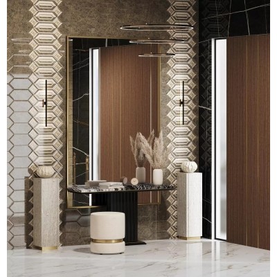 Плитка TOC003 Декор Бикуш грань глянцевый 9,8х9,8