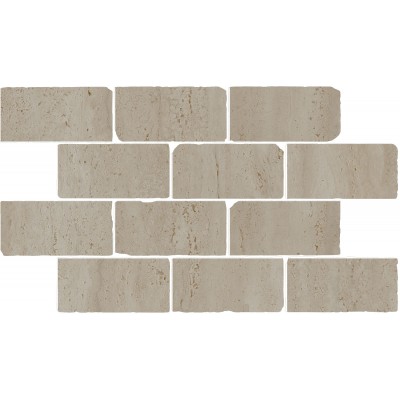 Мозаика BR034 Бордюр Сан-Марко мозаичный бежевый матовый обрезной 46,5x26,5x0,9