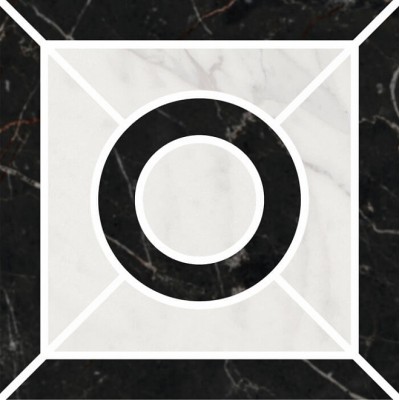 Керамогранит ID94 Фрагонар наборный чёрный 9.9*9.9