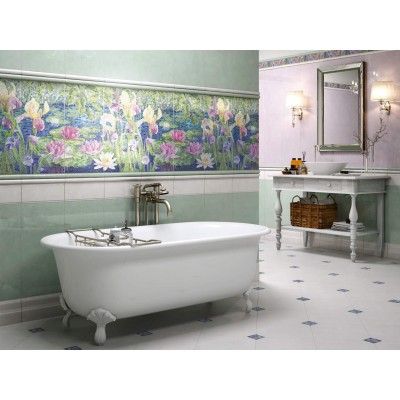 Плитка SPA018R Сад Моне розовый обрезной 30*2.5