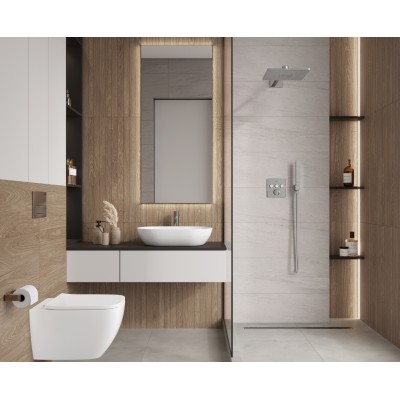 Плитка LP3090B0131R Gio deco marrone матовый обрезной 30x89,5