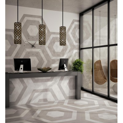 Керамогранит 22689 Rhombus Cream Smooth 14x24