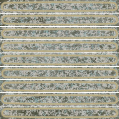 Плитка KMD2SOB001BN Декор чипсет Далия зелёный светлый глянцевый 20x20x0,95