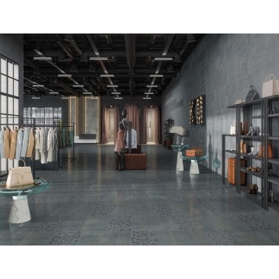 Керамогранит SG640220R/6BT Плинтус Гварди синий матовый обрезной 60x9,5x0,9