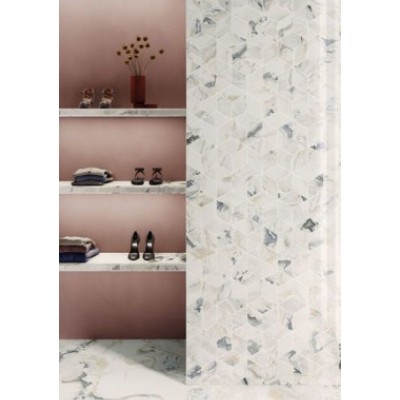 Мозаика EB3O Calacatta San Babila Mosaico Rombi Lappato 30.5x35.2