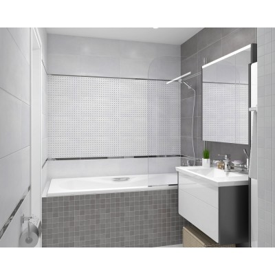 Плитка 34017 Depo узор голубой 25х50