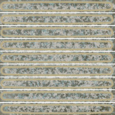 Плитка KMD2SOB001BN Декор чипсет Далия зелёный светлый глянцевый 20x20x0,95