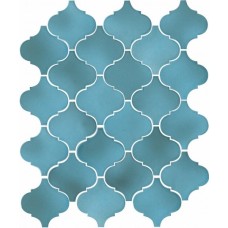 Плитка 65005 Арабески Майолика голубой 26x30