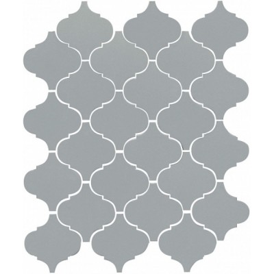 Плитка 65012 Арабески глянцевый серый 26x30