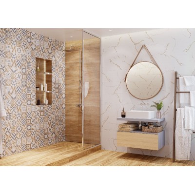 Плитка GT129VG Marmaris Белый пэчворк 50x25