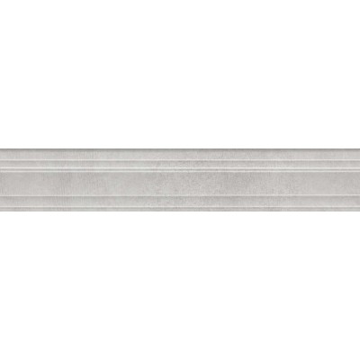 Плитка BLF016R Бордюр Багет Догана серый светлый матовый обрезной 40x7,3x2,7