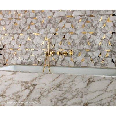 Мозаика AEOX Marvel Absolute Brown Mosaico Lappato 30x30