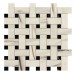 Мозаика AOVJ Marvel Bianco Fantastico Basket Weave Matt 30,5x30,5