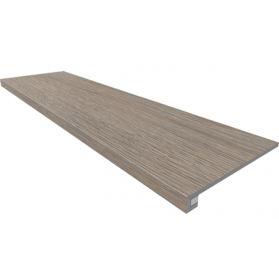 Ступени Комплект KW02 Kraft Wood Light Grey (Ступень 33x120 структурированный прямоугольный бортик без насечек + Подступенок 14,5x120)