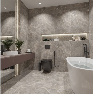 Керамогранит GT120603101MCR Sacramento Серый карвинг 60x120