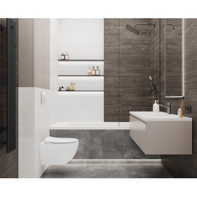 Плитка LP3090B0131R Gio deco marrone матовый обрезной 30x89,5