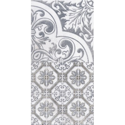 Плитка 1641-0095 Декор 3 Кампанилья серый 20х40