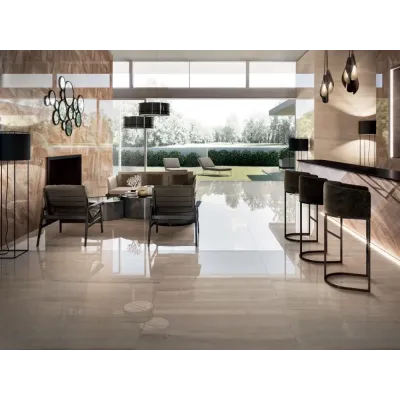 Плитка BLF022R Бордюр Багет Риальто серый светлый глянцевый обрезной 40x7,3x2,7