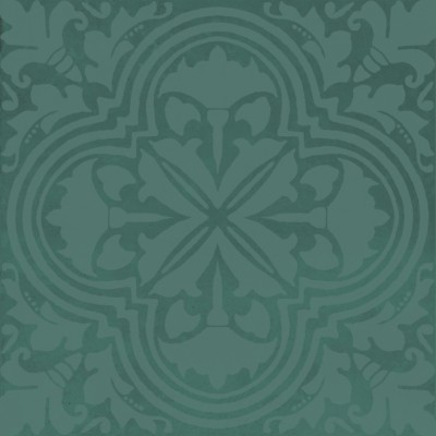 Плитка KMD3STA003BN Декор Фес зелёный тёмный глянцевый 15x15x0,77