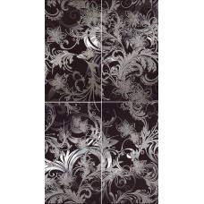 Плитка 1609-0001 Панно Азур Графит 50x90