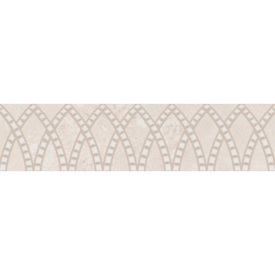 Плитка KMB3STA021BR Бордюр Литос бежевый светлый матовый обрезной 30x7,2x0,9