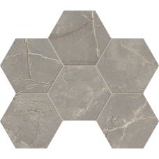 Мозаика BR03 Bernini Hexagon Grey Мозаика неполированная 25x28,5