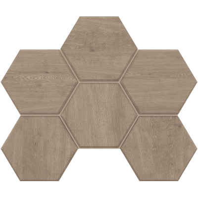 Мозаика Мозаика CW02 Classic Wood Hexagon неполированная 25x28.5