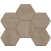 Мозаика Мозаика CW02 Classic Wood Hexagon неполированная 25x28.5