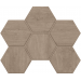 Мозаика Мозаика CW02 Classic Wood Hexagon неполированная 25x28.5