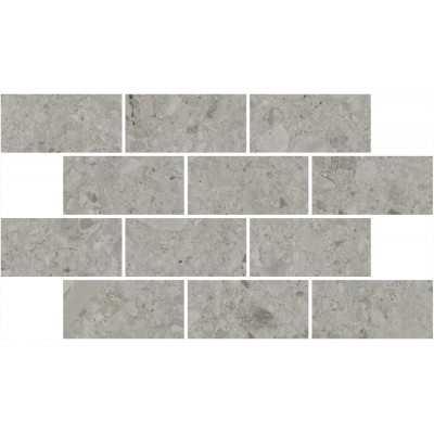 Мозаика DD606020/MM Декор Чеппо ди Гре мозаичный серый матовый обрезной 34,6x20x0,9