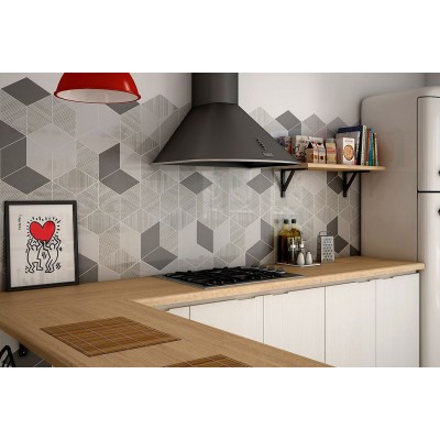 Керамогранит 22689 Rhombus Cream Smooth 14x24