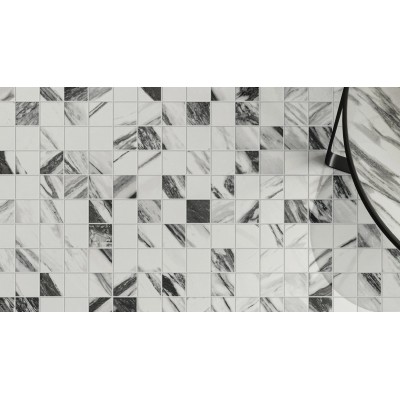 Мозаика 620110000119 Charme Deluxe Бьянко Микеланжело Мозаика Сплит Пат 30x30
