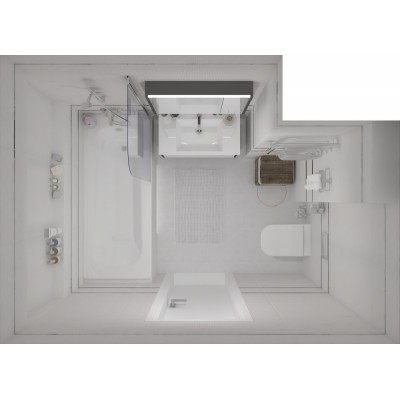 Плитка 60095 Story черный мозаика 20х60